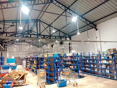 Warehouse lighting and electrical installation